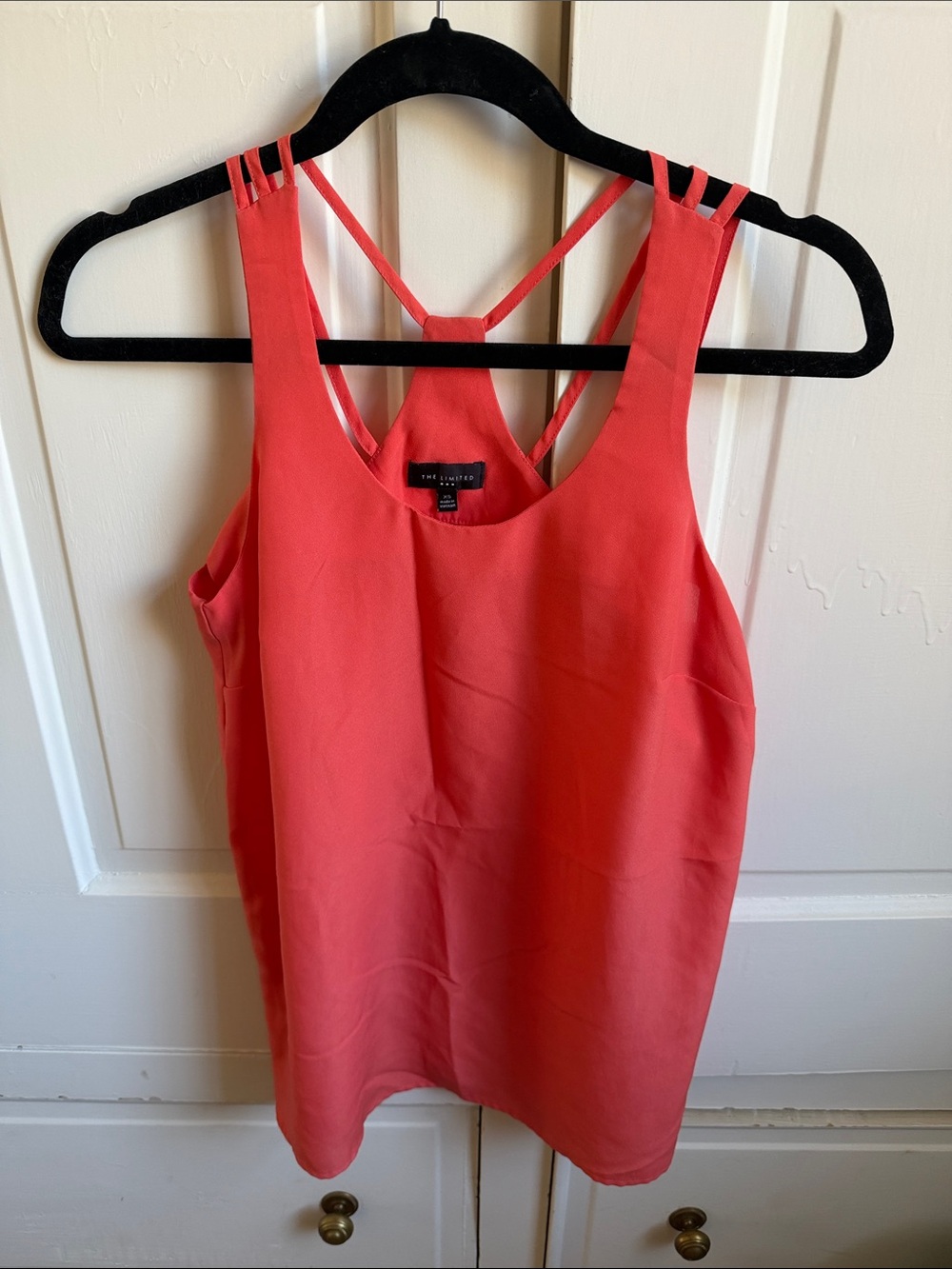 The Limited Coral Strappy Back Tank Top